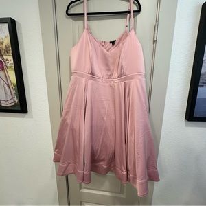 NWOT Pink “Satin” Dress Size 24